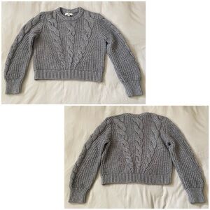 Cropped, cable-knit Banana Republic sweater